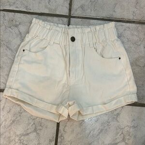 Women's Cream Shorts